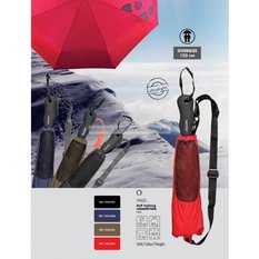 Práctico y útil paraguas plegable Doppler, ideal para hacer trekking. Con bandolera para colgarlo y con bolsillo para guardar lo que necesites.
